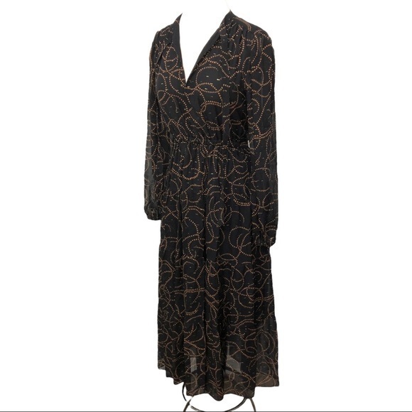 A.L.C. Marlowe Long Sleeve Silk Blend Maxi Dress 0 NWT - Picture 7 of 12